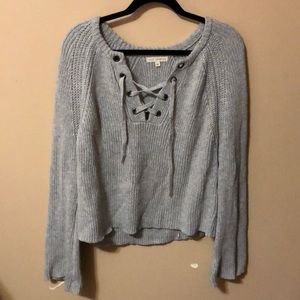 bellsleeve cropped pac sun sweater